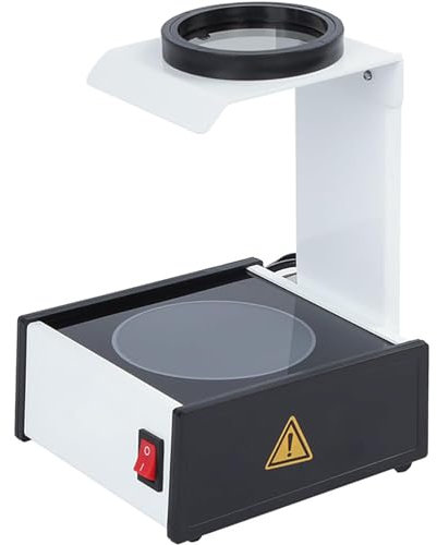 Testeur de stress pour lentille avec design de source lumineuse LED – Détecte les cristaux d'authenticité pour lentilles optiques, polariseurs, lunettes