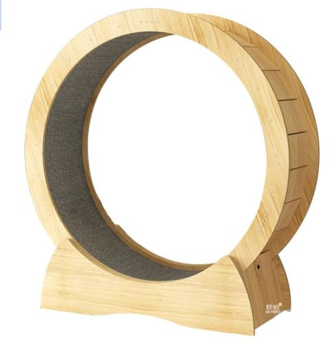 YGDYFDC Cat Wheel Laufband for Katzen, Leise, Mit Faserplatten, Fitness-Katzenlaufrad, Katzenklettergerüst, Läufer, Spielzeug Katzenlaufrad(S)