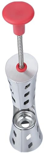 Alipis Rot Edelstahl Kirsch Rote Dattel Kernentferner Entkerner Mit Automatischer Feder Ergonomisch Für Sichere Und Einfache Obstentkernung in Küche Und Haushalt