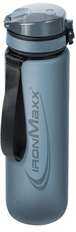 IronMaxx Sport Water Bottle - Kyanite Blue 1000ml | Borraccia robusta e antigoccia con tappo a vite | BPA-free e riutilizzabile | Per sport, viaggio, giorno