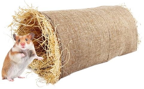 Hasenhaus, atmungsaktives Hasengrasnest, kleines Nest, Spielzeug-Tunnel, natürliches Verstecken, Schlafen, Spielen für drinnen und draußen