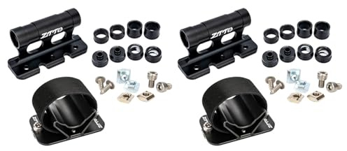 perfk 2 Supports de Vélo de Route pour Toit de Voiture, Support de Voiture à Axe Traversant, Support de Stationnement pour Fourche Avant, Clip Fixe, Support