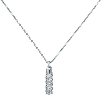 Ted Baker Corah Cosmic Crystal Pendant Necklace for Women (Silver/Crystal)