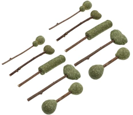 CORHAD Catnip Lollipops and Sticks Edible Dental Care Treats for Cats 10pcs Mixed Style Natural Catnip Snacks for Digestive Support and Teeth Cleaning