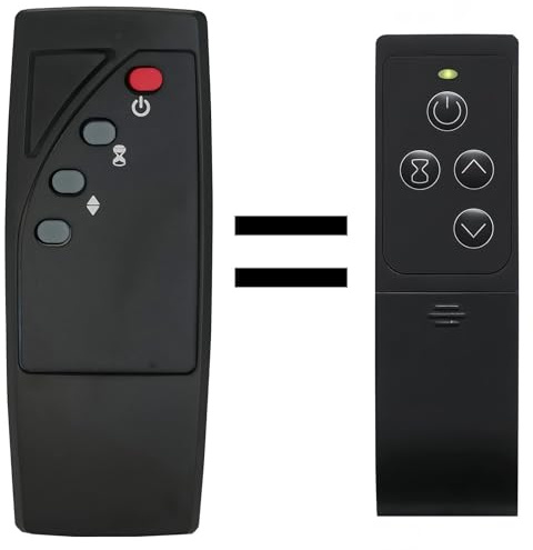 Replacement Remote Control Compatible for Twin Star Duraflame Electric Fireplace Stove Heater Infrared Remote Controller 91HM100-01 91HM100-02 9HM1000 9HM1000-C240 9HM1000-C240-V