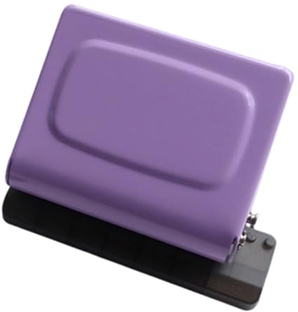 Manual 10 Hole Punching Device with 10 Assorted Binding Rings Metal Binding Tool