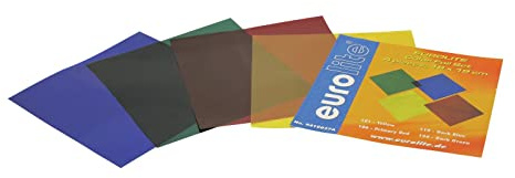 EUROLITE Farbfolienset 19x19cm PAR-56 vier Farben | Hochwertige Farbfolien
