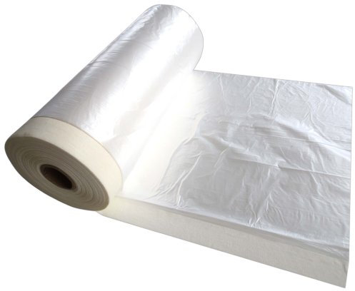 Masker Tape 3 Rollen 1100mmx33m mit Kreppband Folie 10my Abdeckband Abdeckfolie Kreppband Masker