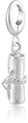 Lily Charmed - Sterling Silver Graduation Scroll Charm