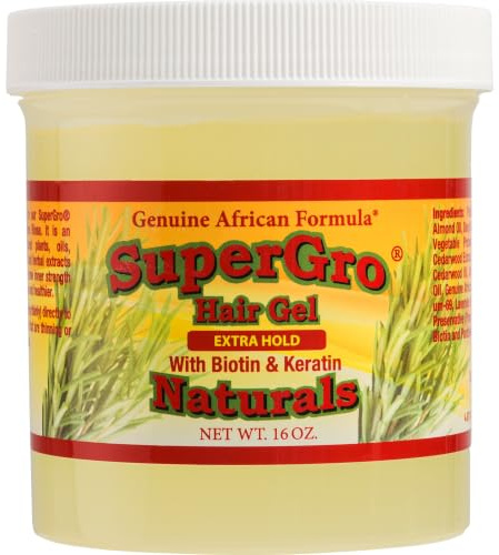 African Formula SuperGrow Hair Gel Extra Hold 16 oz by African Formula