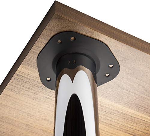 SOTECH 4er Set Tischbeine Höhe 870 mm Ø 60mm Chrom poliert höhenverstellbar | Tragkraft bis 75Kg je Fuß Schreibtischbeine Möbelbeine Tischfüße