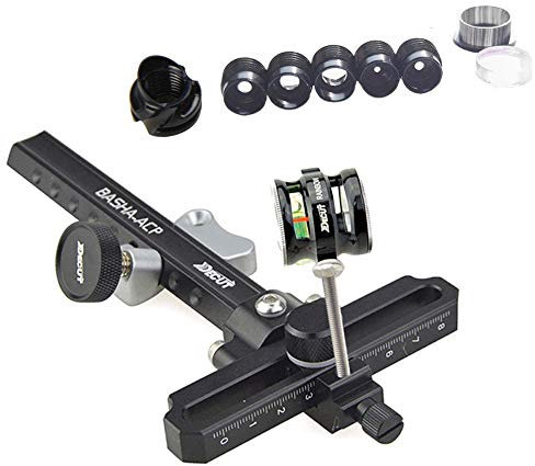 SHARROW Compoundbogen Visier Set Bogen Visier Anblick Bogenvisier mit 6X 8X Linse 37/45 Grad Peep Sight (Schwarz(0.75/6x), 37°/8-fache Linse)