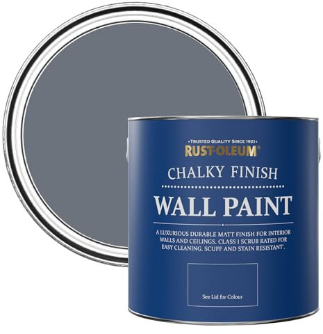 Rust-Oleum Dark Grey Matt Emulsion Wall Paint - Marine Grey 2.5L