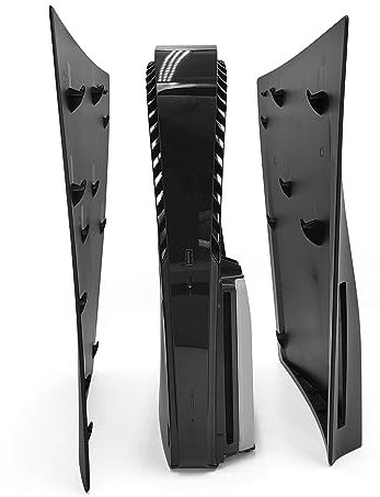 MatoSan® Faceplate für Disc Edition | Kompatibel mit PS5 Cover Schwarz | Frontplatte für PS5 Konsole, Seitenplatten für PS5 Zubehör (Nicht für PS5 Slim/Pro)