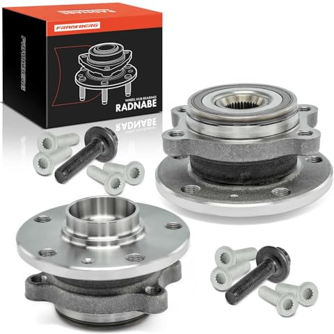 Frankberg 2x Radnabe Radlagersatz Vorne oder Hinten Links Rechts | Kompatibel mit P.a.s.s.a.t 357 365 3C5 1.4L-3.6L 2005-2014 T.o.u.r.a.n 1T1 1T2 1T3 1.4L-2.0L 2003-2015 Replace# 1T0498621