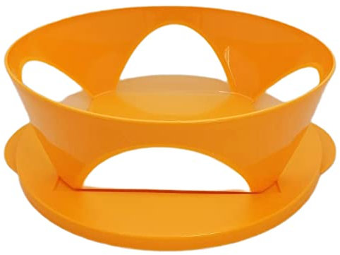 Tupperware Mediterrano 2,5 L C141 orange Schale Servierschale mit Sichtfenster