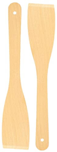teemando® 2 X Pfannenwender, 30 cm, ein Naturprodukt aus Buchenholz