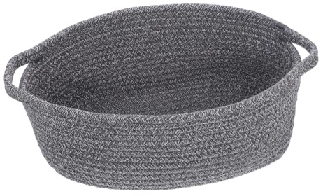 ABOOFAN Cestino Portaoggetti Intrecciato in Corda di Cotone Leggero Capacità Spaziosa di Archiviazione per Giocattoli e Asciugamani, Design Delicato per Matrimoni e Banchetti
