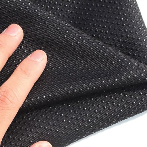 qing yun Tessuto antiscivolo con gel di silice, 150 cm di larghezza, tappetino antiscivolo per cucire, tappeto, materasso, pantofola, cuscino per divano (150 * 100 cm, nero)