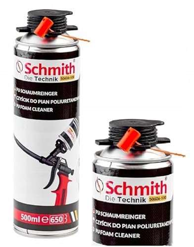 SCHMITH Pistolenreiniger Schaumreiniger Bauschaum PU Reiniger PU-Schaum Pistolen-Reiniger 500 ml