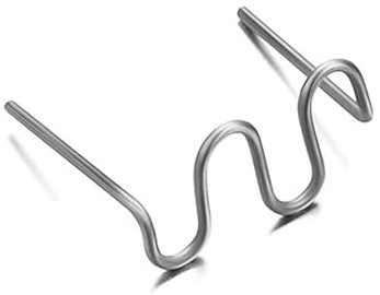 500 Pièces Agrafes Chaudes Métal 0.8mm Agrafe de Soudure Plastique Baguettes de Soudage Agrafe Chaude en Acier au Tungstène Agrafes Reparation Plastique pour Soudage de Carrosserie