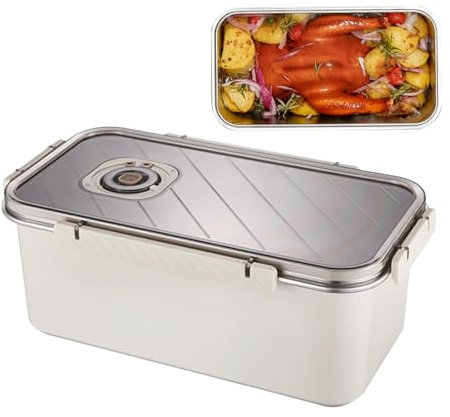 Teksome Contenitore per alimenti, ecologico per congelatore, contenitore per frutta in acciaio inox, contenitori ecologici per verdure, riso, tagliatelle