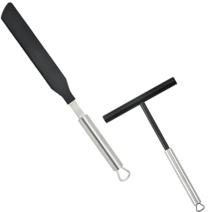 Alipis 3 Sets Sahnespatel Backschaber Haushaltsspatel Sahneverteiler Backbedarf Kochbedarf Sahneschaber Küchenbedarf Butterschaber Pfannkuchenspatel Gebäckspatel