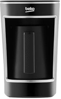Beko TKM 2341 - Cafetera moka hasta 5 tazas, Cooksense, café turco espumoso, antiderrames, control de un solo toque, color negro