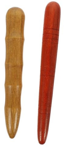 FRCOLOR 2pcs Wooden Foot Massage Stick for Women Acupoint Massager Pressure Point Tools for Self Care for Home Spa and Relaxation