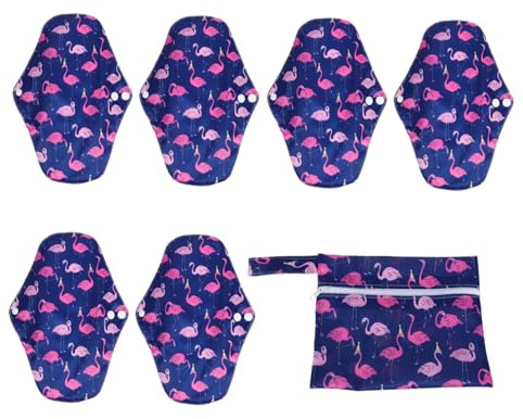 WATIIFUFU Compresas Higiénicas Lavables Para Mujer Almohadilla Menstrual Reutilizable Con Diseño De Botón