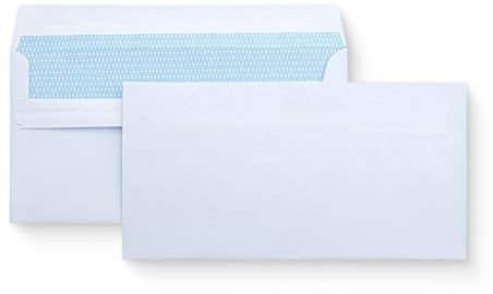 Emerson Briefümschlage DIN lang (100 Stück) Selbstklebender Briefumschlag ohne Fenster, weiße 110 x 220 mm, 80g/m², Geschäftsumschläge