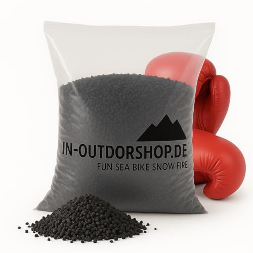 in-outdoorshop Boxsackfüllung Gummigranulat Füllmaterial für Boxsack Boxbirne Wandschlagkissen Makiwara Maisbirne Boxbirne Schlagbirne Trittsack