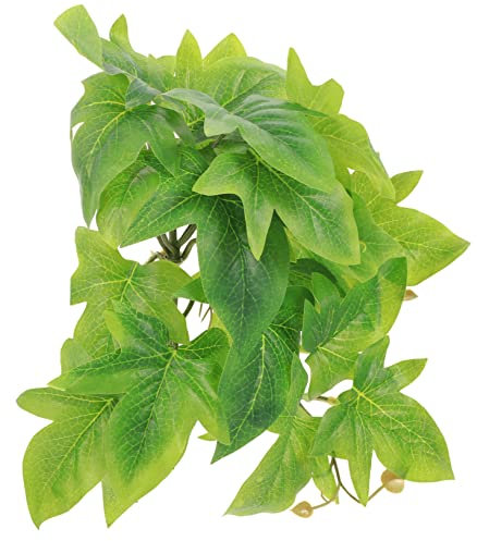 PERSELOSO Künstliche Pflanzen Dekoration Für Reptilien-Terrarium Wandhängende Pflanzen Für Eidechsen Schlangen Und Aquarien Sicher Und Langlebig Einfach Zu Reinigen Und Schnell Trocknend