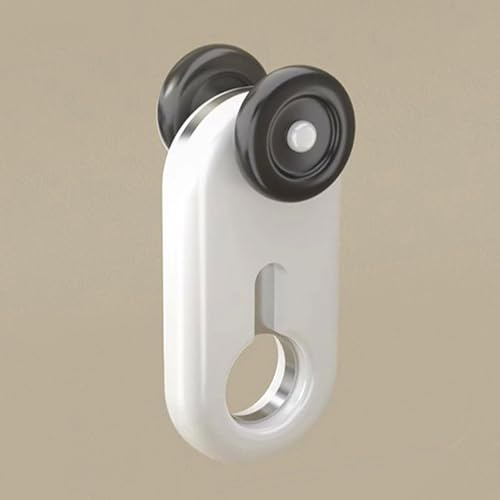 MZQMK Curtain Track Rollers, Curtain Tracks Pulley, Aluminium Alloy Mute Curtain Tracks Pulley Wheel Rollers Runners For Ceiling/Wall Mount Curtain Tracks(A,40PCS)
