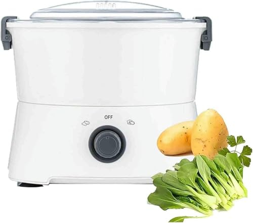 VNNHGB Éplucheur de Pommes de Terre électrique pour légumes et Pommes de Terre - Machine rotative Automatique pour éplucher Les légumes sans Effort, pour la Cuisine et l'utilisation Commerciale (A)
