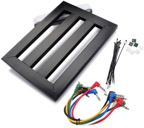 NOLITOY Kleines Gitarreneffekt Pedalboard Mit Stromhalterung Kompakte Halterung Für Netzteil Universelles Effektpedal Zubehör Für Classic Moskyc8 Iso6 Effektpedaltrain