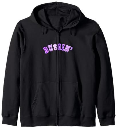 Gráfico Purple Bussin' Purple Sudadera con Capucha