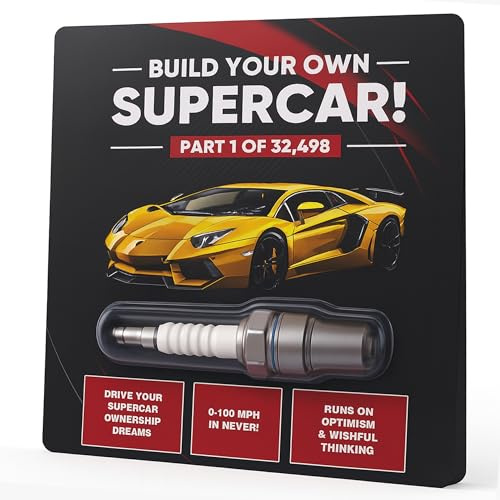 Fathers Day Funny Gift Joke Gifts Dad Him Husband Birthday Gifts For Granddad Boyfriend Funny Secret Santa Gifts For Him Build Your Own Supercar