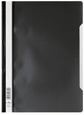 Durable Sichthefter A4 Standard, PP, 227 x 310 mm, schwarz, 50er Packung, 257301