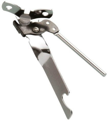 Premier Housewares Can Opener, Stainless Steel, Silver, H17 x W5 x D4cm