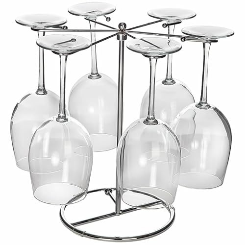 Six Wine Glass Drying Rack - 4-color box