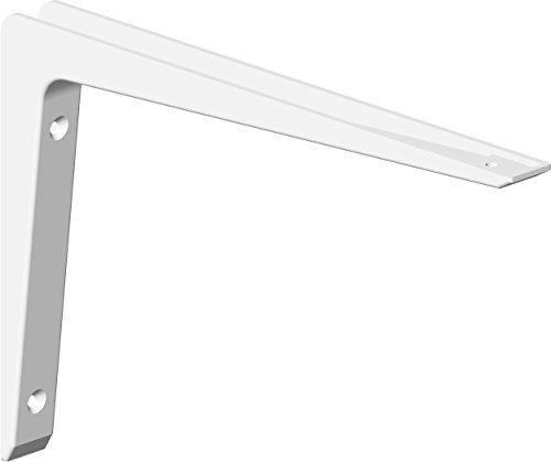 Element System 18133-00191 Alukonsole Bea/Regalträger / 5 Größen / 2 Farben / 2 Stück/weiß / 200 x 300 mm, 200x300 mm