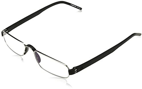 Rodenstock Unisex Lesebrille Proread R2180 Lesehilfe Bei Weitsichtigkeit, Brille Mit Leichtem Edelstahlgestell (+1 +1,5 +2 +2,5), Grau, 2 0 EU