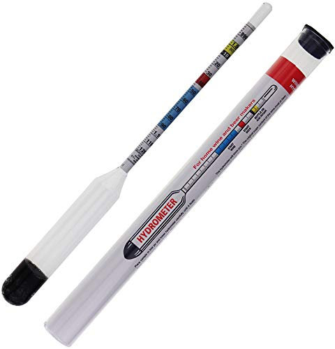 Idrometro per Test Fatti in casa Durante la Produzione di Vino e Birra - Attrezzatura Essenziale per l'idrometro per Birra in casa