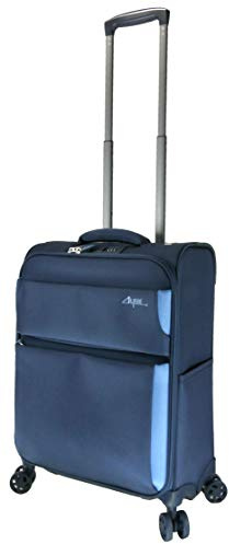 ALPINI Koffer Soft Arizona 2.0, verstärkte Struktur, Blau (Blau)., S - Small - 35L - 55x38x20cm - 2,2kg, Koffer