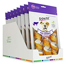 DOKAS Getreidefreier Premium Kausnack für Hunde – Ideal für zwischendurch 8 x 110 g