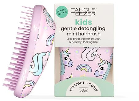 Tangle Teezer Mini Original Hairbrush - For Wet & Dry Hair - Detangling Brush for All Hair Types - Perfect Brush For Kids & Travel - Unicorn Magic
