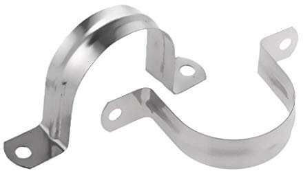 Tenlacum Lot de 2 colliers de serrage à clipser en forme de U (90 mm)