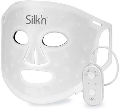 Silk'n Maschera LED viso I LED Face Mask 100 I Maschera per la cura del viso con tecnologia luce LED I senza fili, in silicone, 100 LED