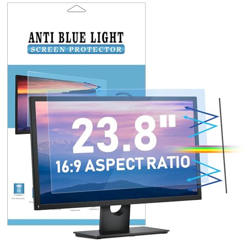 LAMA Pellicola Salvaschermo Universale Con Blocco Della Luce Blu Filtri per Computer da 23,8 Pollici (LxA: 528 mm * 297 mm), Protezione per Gli Occhi Antiriflesso Anti-UV Anti Luce Blu (16:9)
